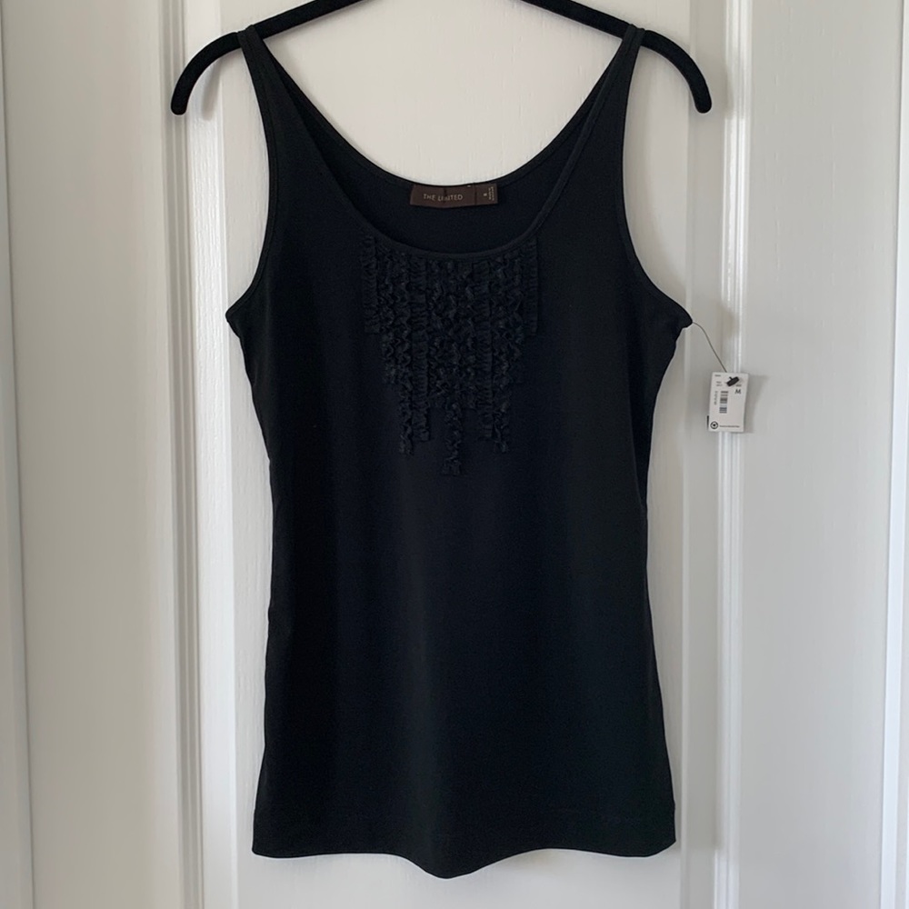 NWT THE LIMITED Ruffled Front Sleeveless Top Size Medium